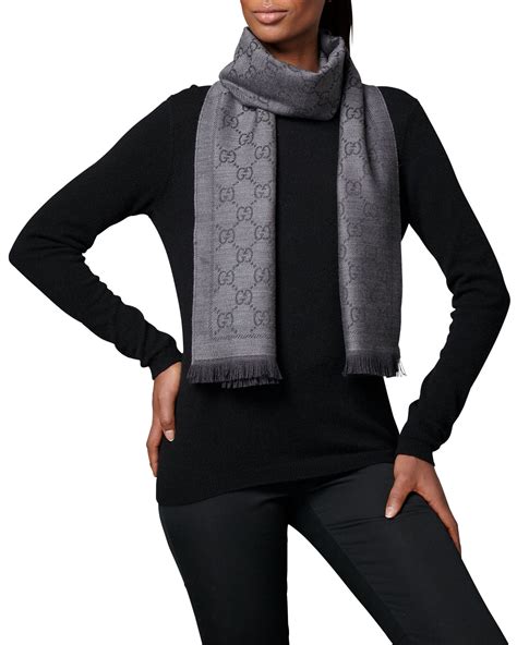 gucci scarf all black